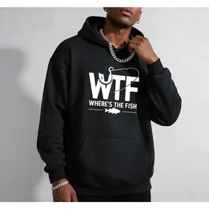 Men's funny fishing graphic Graphic Hoodie,Washed Cotton Tee - Cotton Long Sleeve |   Soft & Breathable Fabric, Durable Print, Everyday Comfort, Machine Washable, casual outdoor urban street