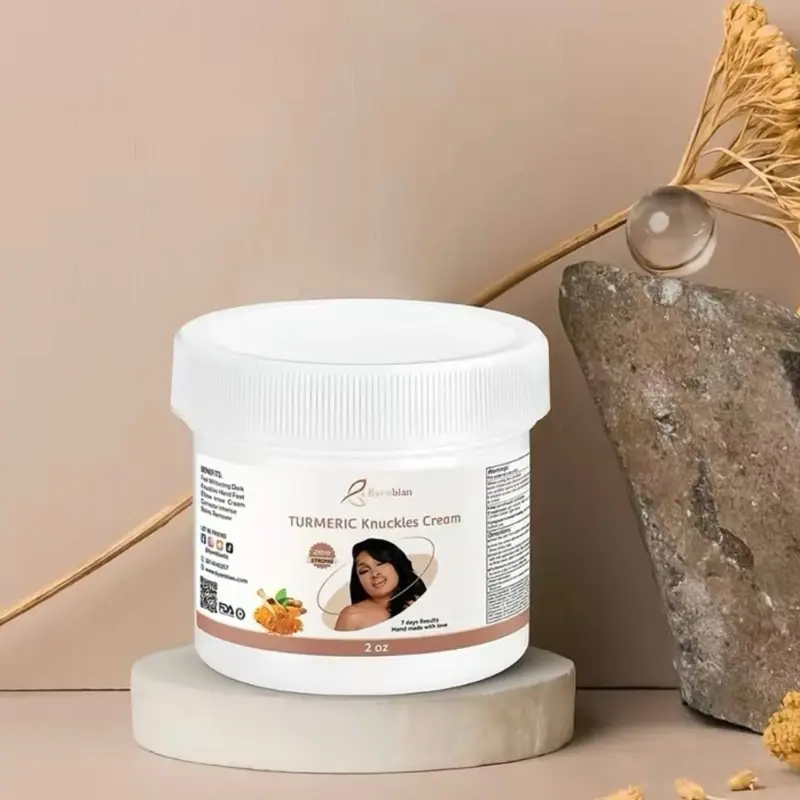 BYENBLAN Turmeric Knuckles Targeted Body Care Cream - Daily Quick-Absorbing Hydrating 2oz Moisturizer with Body Care Tips, Moisture, Tumeric