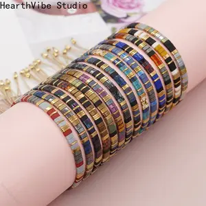Boho Style Beaded Bracelet , Fashion Drawstring Bracelet for Women & Girls, Trendy All-match & Exquisite Jewelry for Birthday Gift