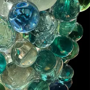 Revamped Bottle Art Glass Beads of Various Colours 12" L x 4.50" W Decorative Beads in Assorted Colors Ornaments