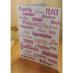 Love Lingo Thank You Card Packs (Mauve)