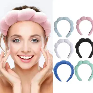 Headband with the same style as the high forehead hairband, cloud-shaped hairband for girls, sponge hair accessory, Simple hairband hair Waterproof Hairline Enhancer Powder Stick Detangling Hair Care Styling Kit Pointed Tail Shampoo Comb for Hair Styling