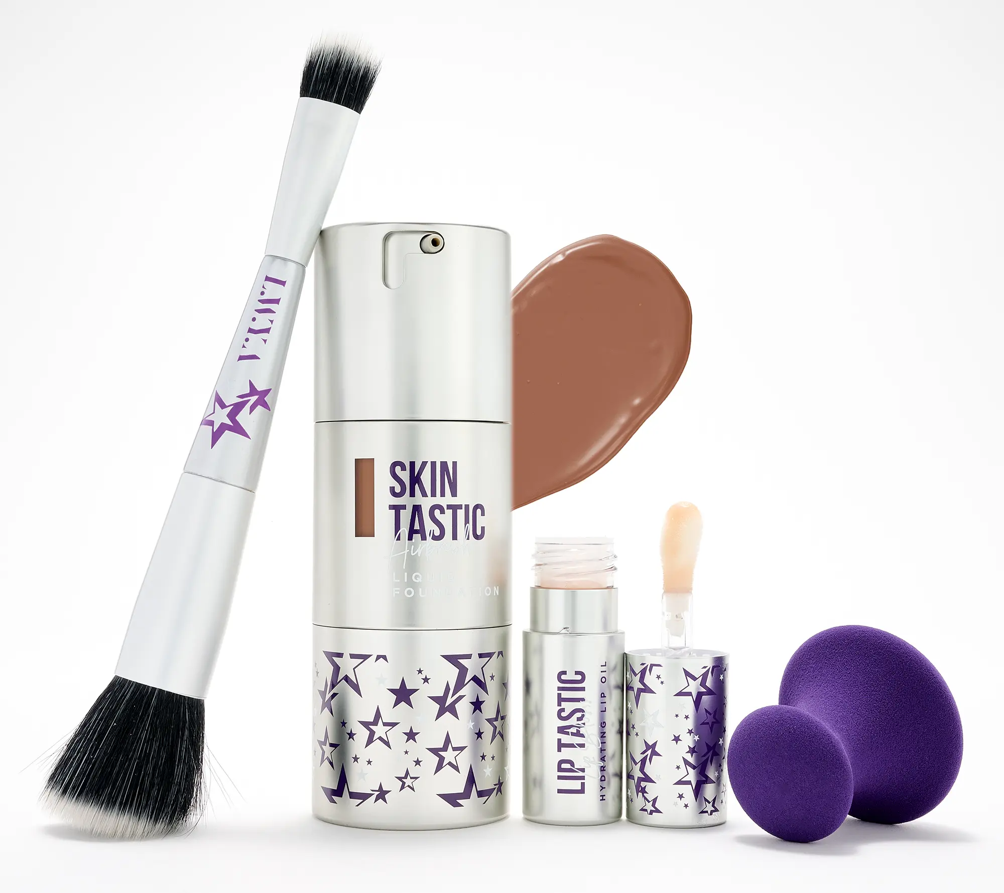 LWYA by Kim Gravel Skintastic Foundation &Lip Bloss 4pc Set