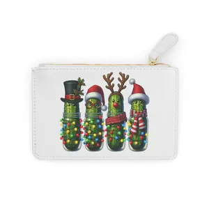 Christmas Pickle Mini Clutch Bag, Fun Holiday Accessory, Unique Gift Idea, Festive Wallet, Cute All-Occasion Purse