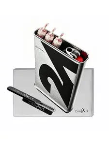 Creative Slide-Lid "roll-up"Case With Integrated Lighter Storage, Portable Three "Roll-up" Box,Portable, Suitable For Travelers