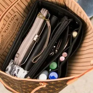 Multi Pocket Purse Organizer Insert | Soft Felt Design | Switch Handbags Easily | Organize Bags