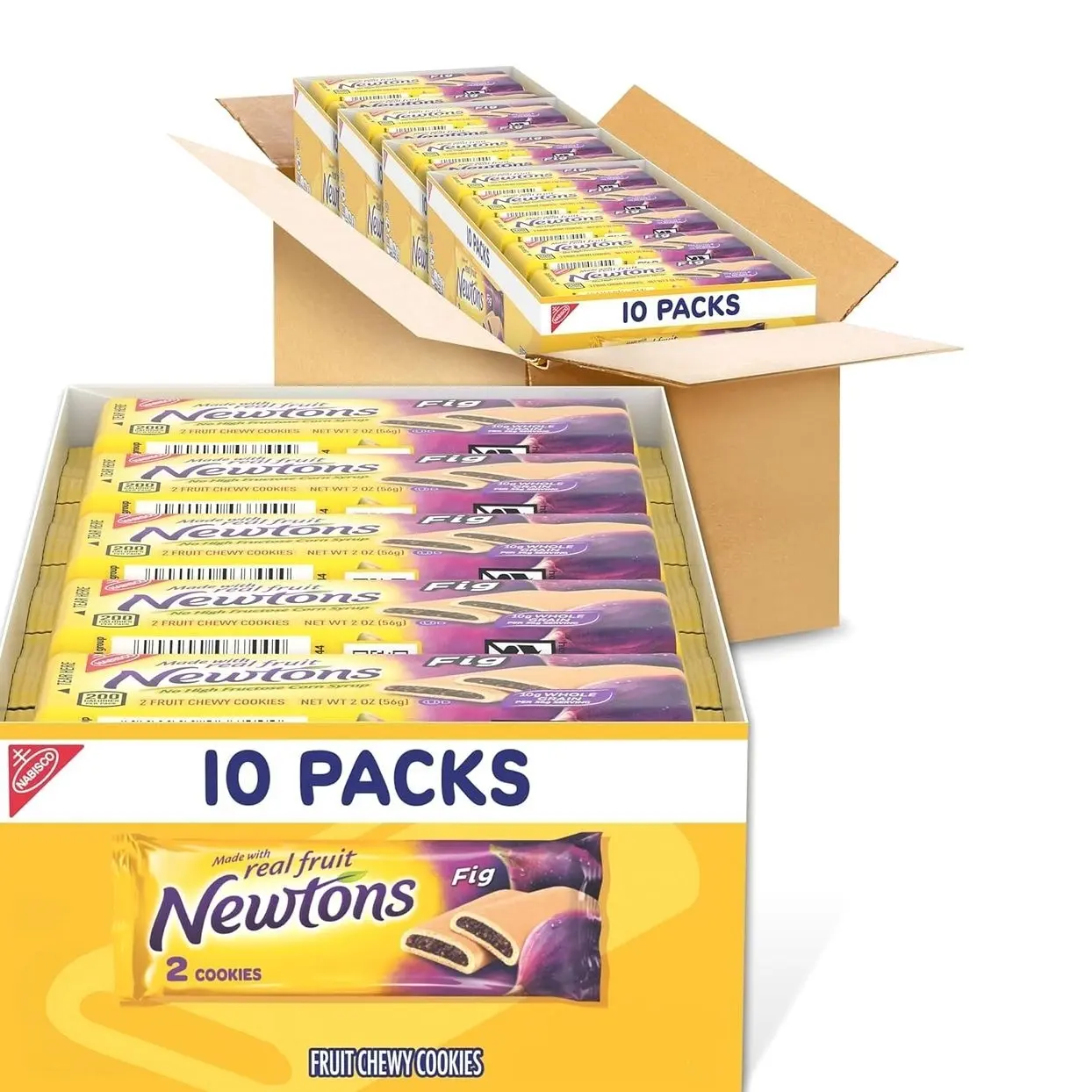 Newtons Fig Bars, Soft Fruit Chewy Cookies, 40 Snack Packs (2 Cookies Per Pack, 4 Boxes)undefined