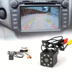 8LED Vehicle Rear View Camera for Multimedia MP5 with 10.92cm, 12.7cm, And 17.78cm Monitor Display, Enhancing Safety While Reversing And Parking for Pickup Trucks, Rvs, Vans, And Campers