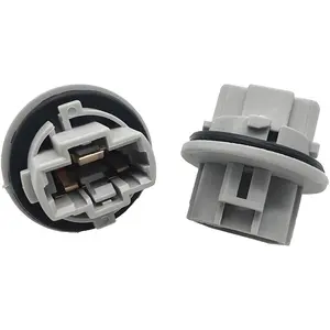 Front Turn Signal Light Bulb Plug Socket, 2 Pcs, Gray, Replacement OEM 90075-60060 Compatible with Many Vehicle Models