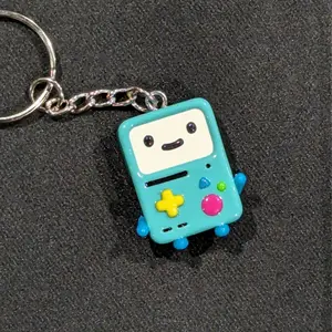 Adventure Time inspired BMO Keychain - Glossy Cute Little Charm for Keys