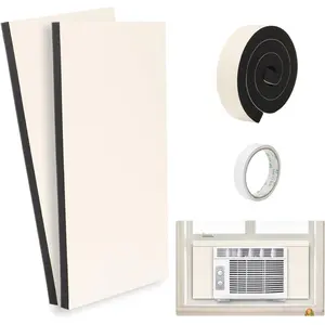 Ac side panels kits air conditioner foam insulation window kit  air conditioner accessories seal 17 inch9 inch 78 inchwhite