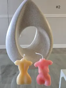 Handcrafted Decorative Sculptural Candle – Minimalist Home Decor