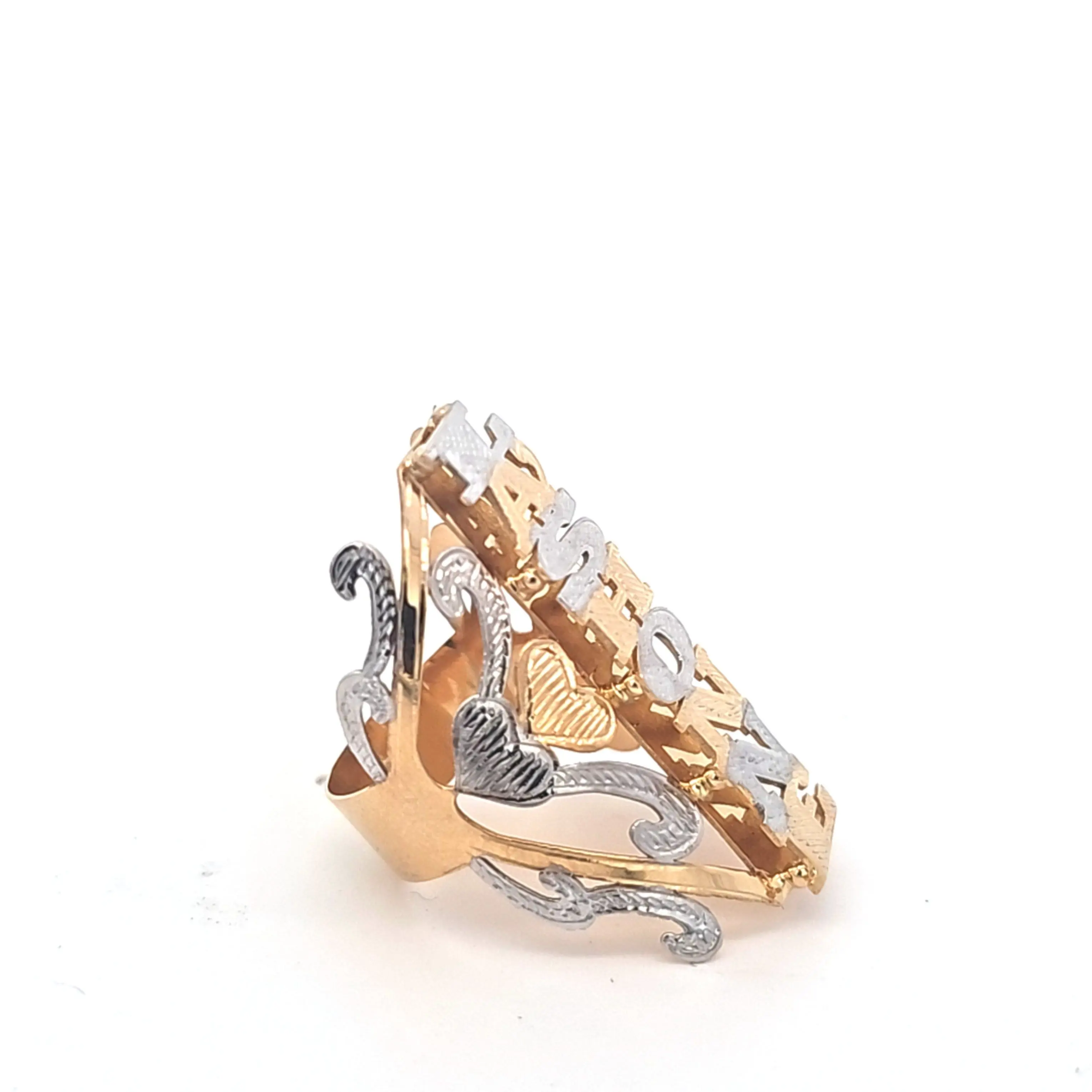Customized long name ring