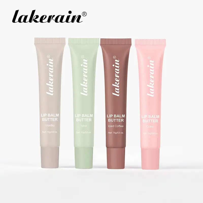 Lip Balm Butter, Lip Treatment Balm, 4-Piece Set Moisturizing & Hydrating Lip Care, Lip Moisturizer, Lip Plumper for Women & Girls