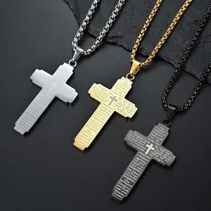 Cross Necklace - Boys Inspirational Bible Verse Pendant,  Sports Jewelry Gift for Men & Women 3PC for Inspirational Gifts Personalized Scripture Necklace Spiritual Gifts