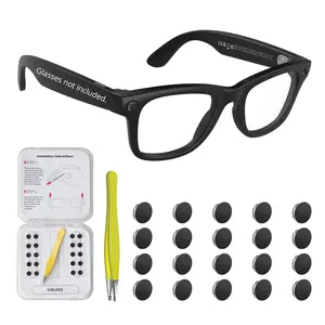 20Pcs LED Light Blocking Stickers Compatible with Ray-Ban Meta Wayfarer/Skyler/Headliner (Gen 2) & Oakley Meta HSTN Smart Glasses Accessories, 2026 Upgrade Blackout LED Light Covers Sticker— For Smart Glasses