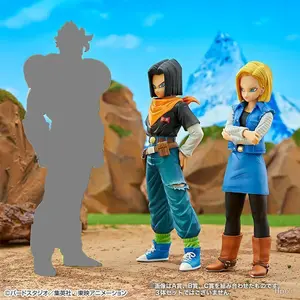 9.44in/24cm Anime  Z Figure Android 18 and Android 17 PVC Action Figures Collection Model Toys Gifts