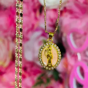 Mini Pink santita Necklace