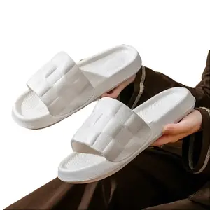 Women's Thick Platform EVA Indoor Slides Soft Sole Casual Bathroom Shoes 2024 Summer Fashion Flipflops in Pink Green White Purple Black Gray Sizes 36-45 A743 Shoe