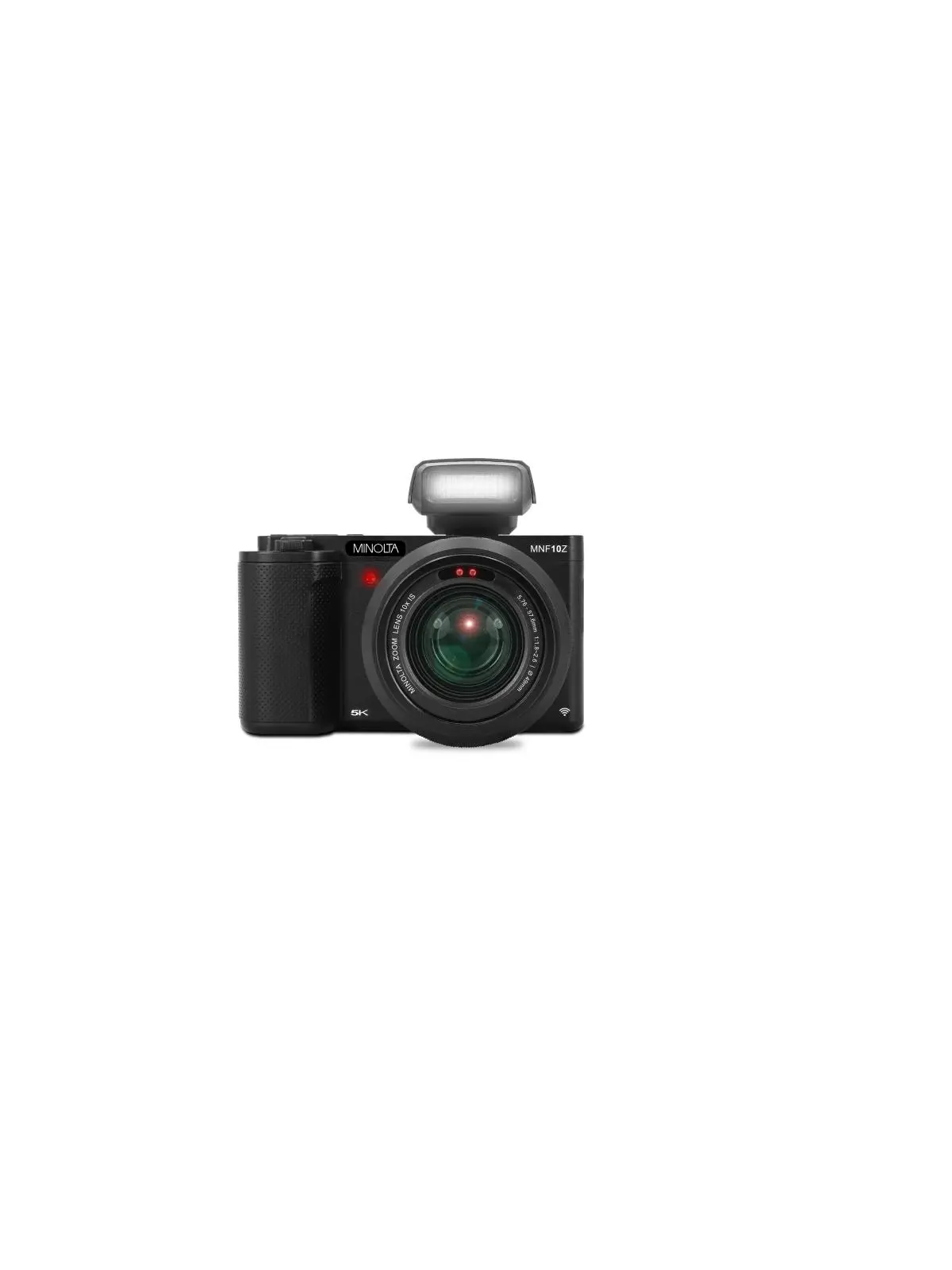 MINOLTA MNF10Z-BK Minolta 72 Mp/5K 10X Optical Zoom Camera (Silver)