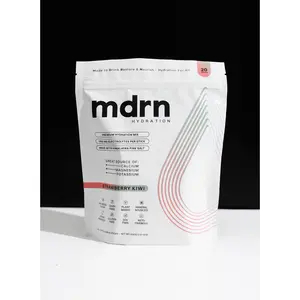 MDRN Hydration Strawberry Kiwi Electrolyte Mix | Monk-Fruit Sweetened, B-Vitamins & Antioxidants (20 Sticks)