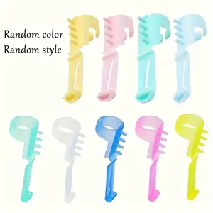 Crochet Yarn Guide Cover - Beginner Plastic Finger Protector, Knitting and Crochet Craft Accessories Crochet Kit Beginner Yarn C NONE
