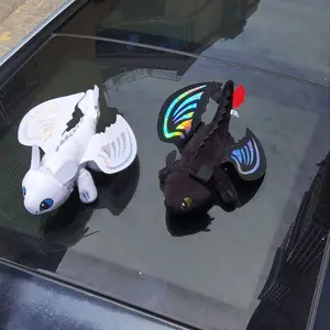 Cute Flying Wings Car Roof Windshield Decoration, Adorable Doll No Teeth, Detachable Ornament, Fun and Stylish Vehicle Accessory