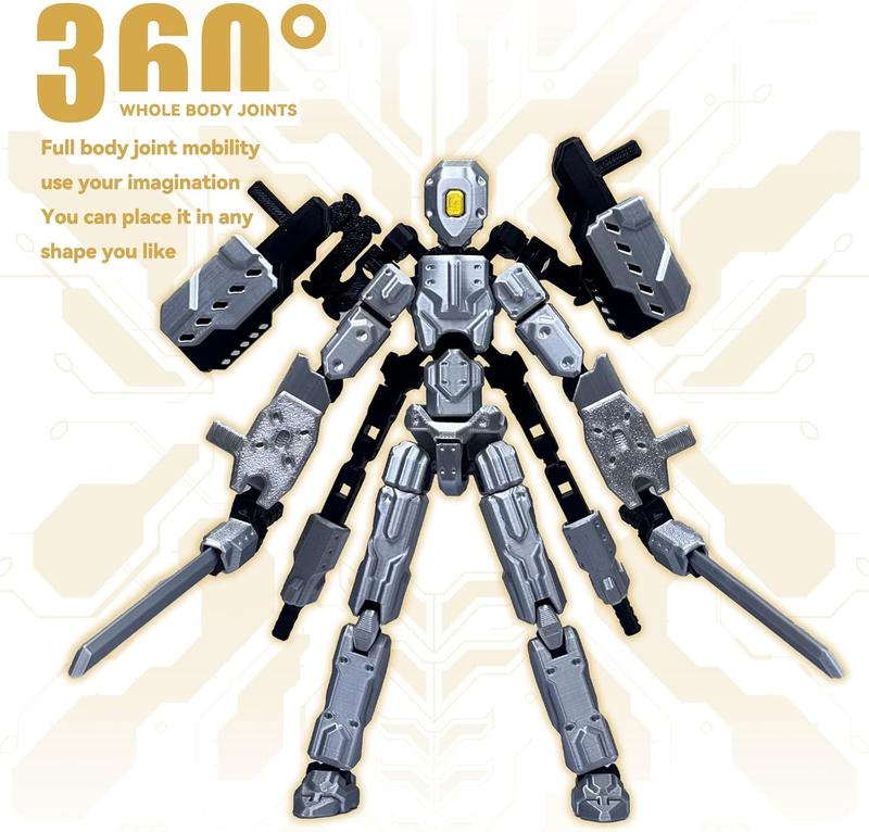 T13 Action Figure Set 8 inch T 13 Multi-Articular Mobile Robot Nova T-13,Desktop Decorations for Game Lovers Toys Assembly Completed
