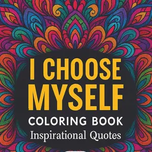 I Choose Myself coloring book: Motivational Coloring Book with Positive Quotes (Bold and Easy to Color for Teens and Adults)
