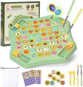 54PCS Flip Chess Memory Game, Fruit Flip Chess Board Game, Memory Chess Over Card Chess Board, Double Cartoon Pattern Memory Chess Game, Creative Matching Game for Kids & Adults (Animal)， Best christmas gifts