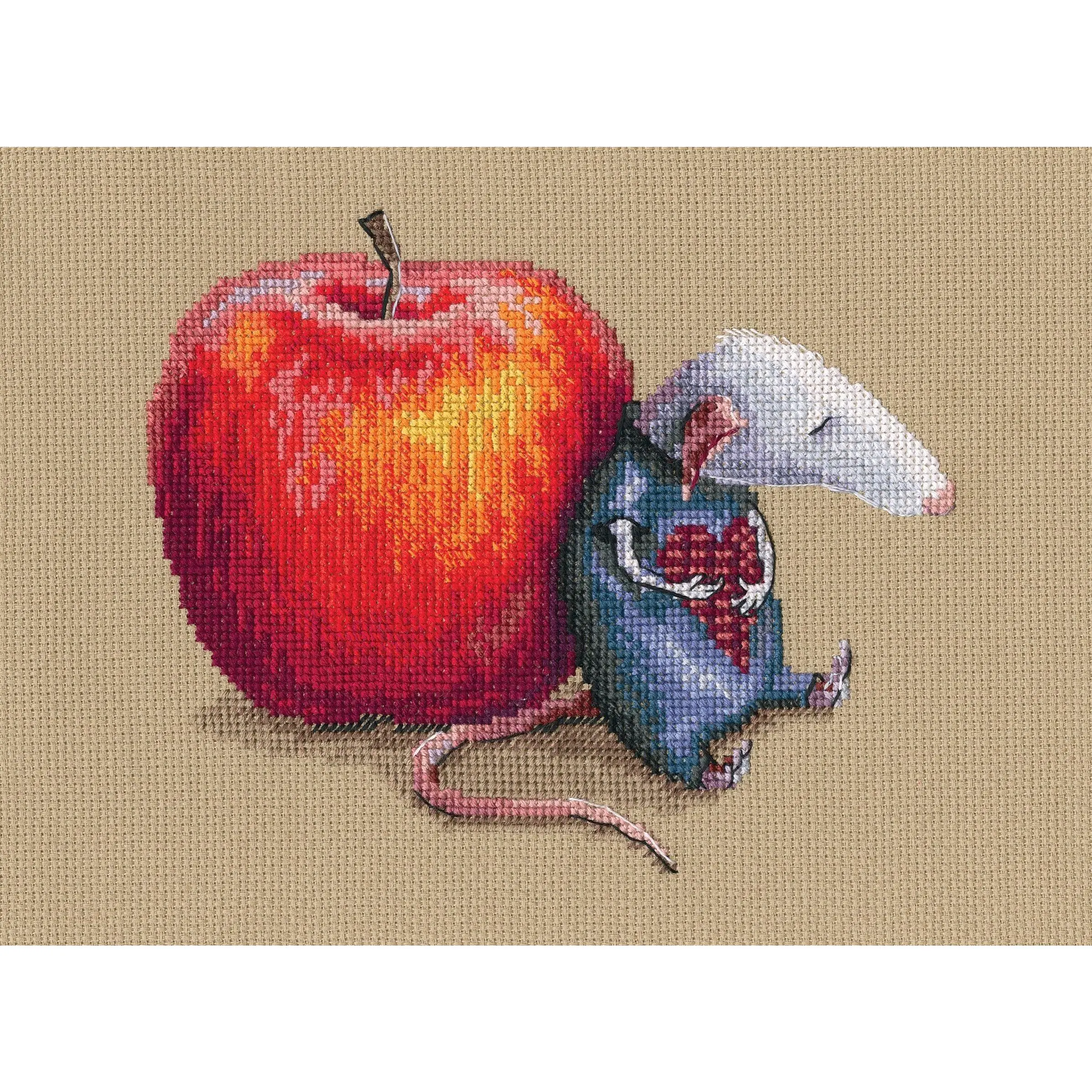 Mouse in Love Counted Cross Stitch Kit by RTO M799
