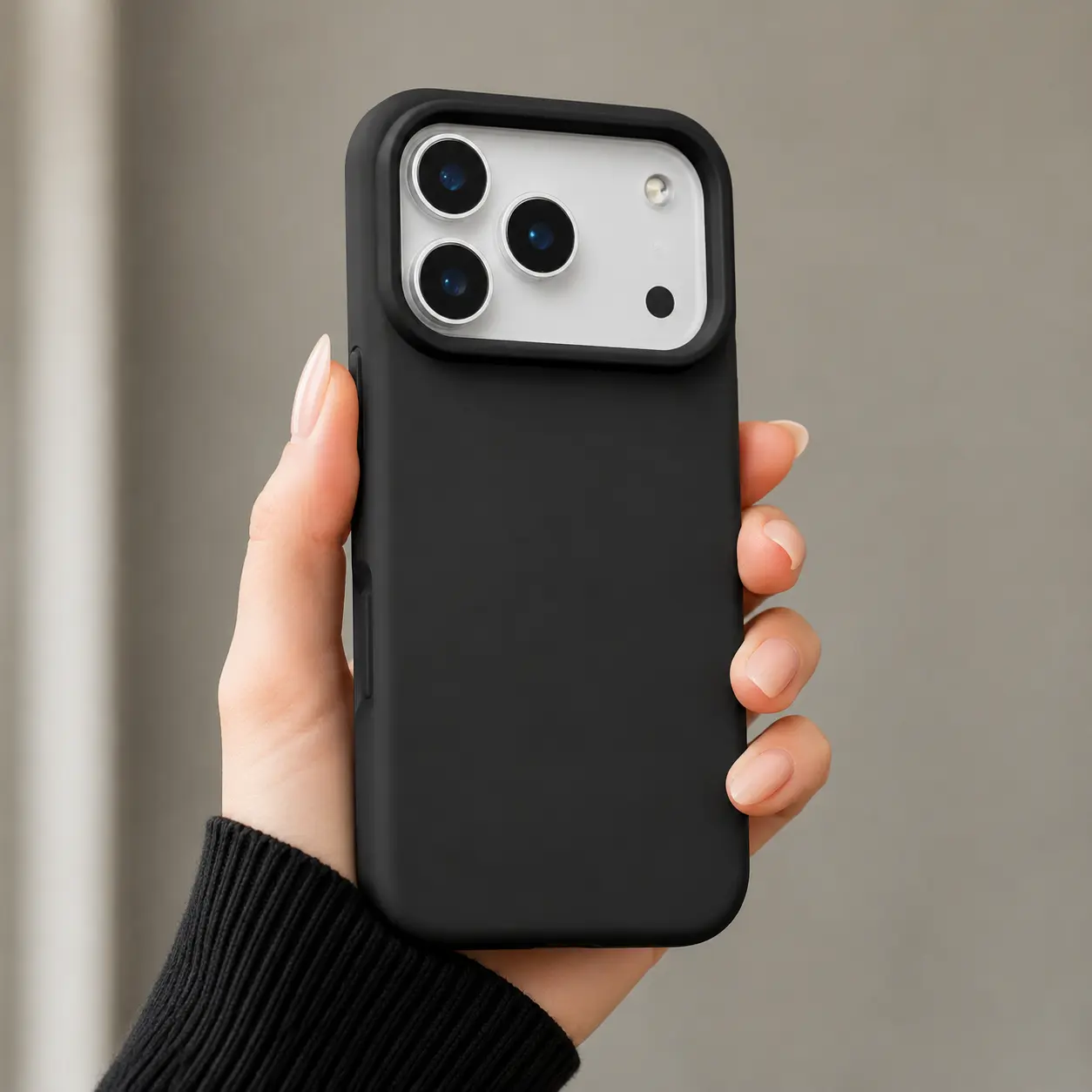 Shockproof Slim Mobile Phone Case for iPhone 14/15/16/17 Series (Air, Plus, Pro, Pro Max) - Microfiber Lining, Hunting Camouflage Tough Skin-Feeling Solid Color, Dual-Layer Glossy Crystal Design, 2-in-1 Cute Gift Phone Accessories