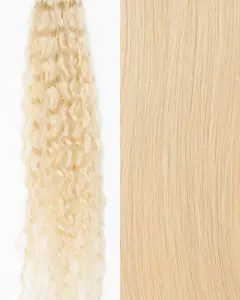 Signature Tape-In, Curly | Platinum Ash Blonde #60