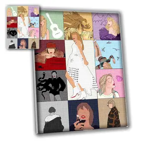 Adult DIY 5D Diamond Painting Kits - Record Music Themed Wall Art for Home Decoration & Crafts Anime Design HD Patterns Nylon Material Easy Operation Large Operating Area Perfect Gift