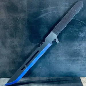 Kaiju no 8 Hoshina Soshiro Sword Purple Black Cosplay Costume with Purple Accent and Durable Handle (Set of 2)