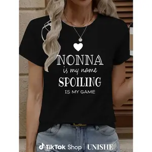 Nonna Shirt in 100% Cotton – Funny Grandma Tee, Perfect for Gifts