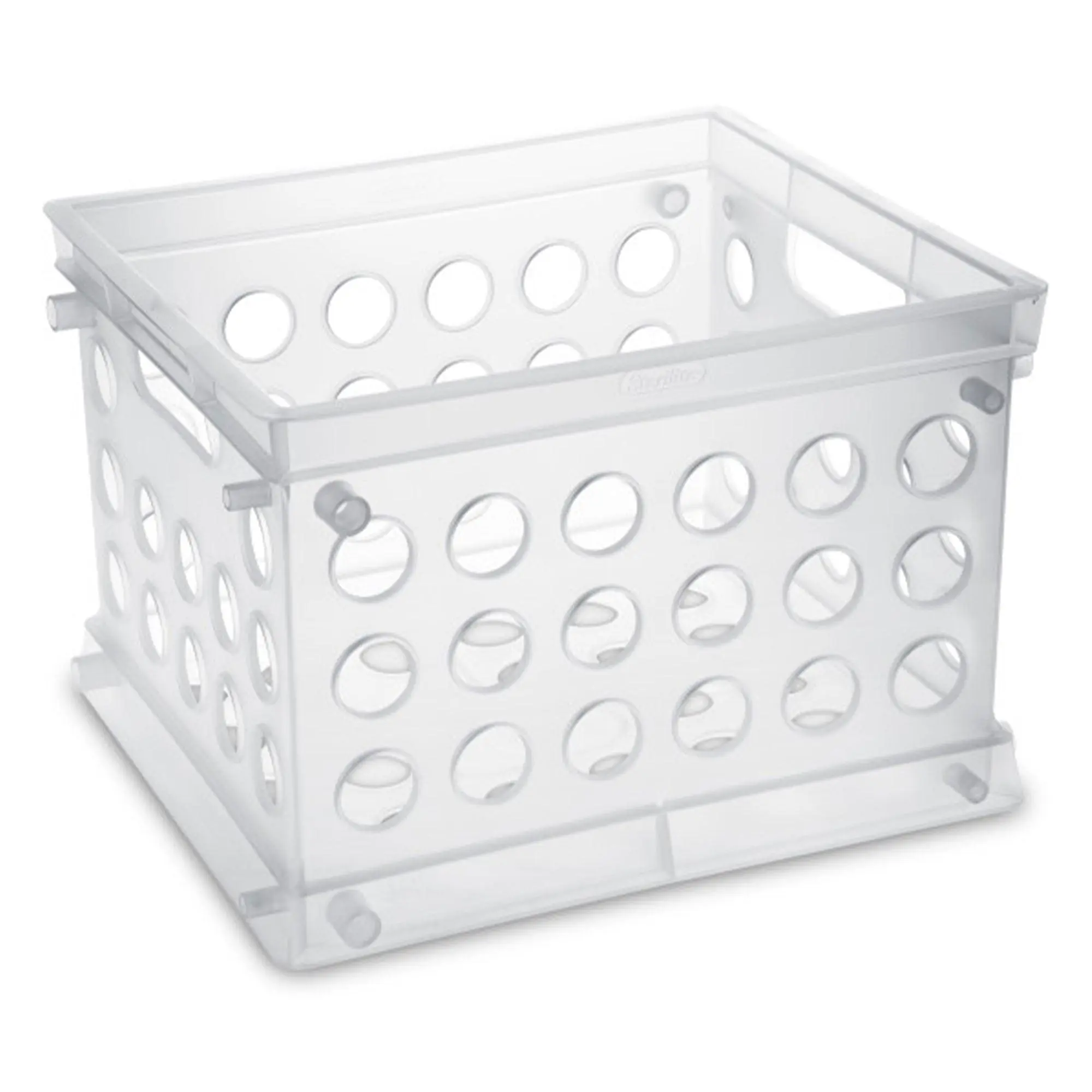 Sterilite Convenient Mini Square Small Storage Organizing Crate, Clear (36 Pack) Sterilite Convenient Mini Square Small Storage Organizing Crate, Clear (36 Pack)