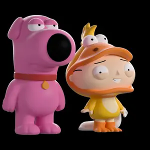 Family Guy Brian & Stewie Action Figure | Halloween & New Year Gift Desktop Decoration Cute Figures