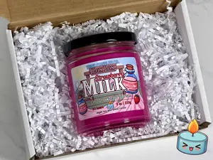 Lon Lon Strawberry Milk Candle | Hand Poured Vegan Wax Blend Candle | 9 oz, 4 oz, 2 oz Snap Bar