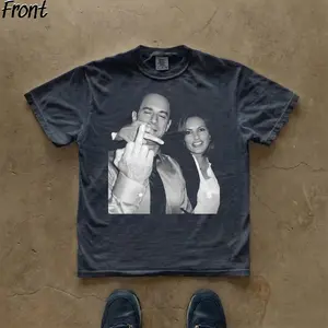 Gildan Vintage Law & Order SVU Graphic T-Shirt for Men, Elliot & Olivia Casual Round Neck Short Sleeve Streetwear Top