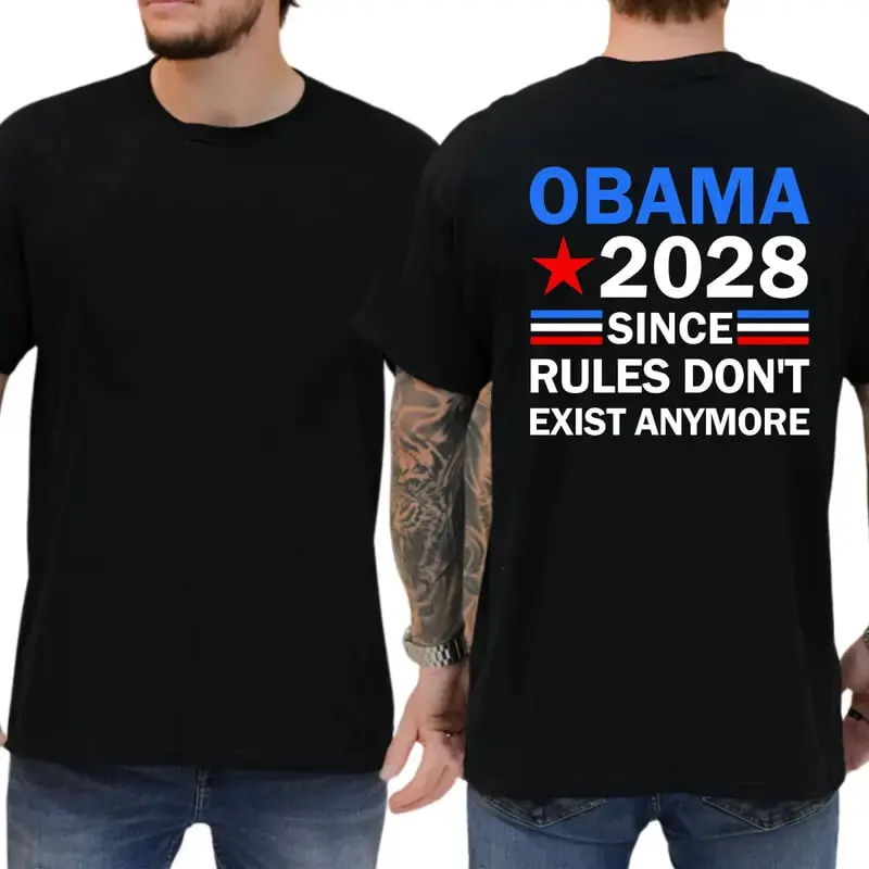 Obama 2028 T-shirt, Unisex Graphic Tees, Pro Obama Shirt, Political Shirt, Casual Wear, Comfy Cotton