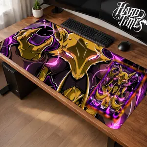 Alakazam PKM Gaming Mouse Pad Personal, Custome, Anime Desk Mat Extended Keyboard Pad Waterproof Non Slip Rubber Base Large Mousepad for PC Gamer Setup Desk Accessories 40x21 Inch,Office Gifts, Decor desktop