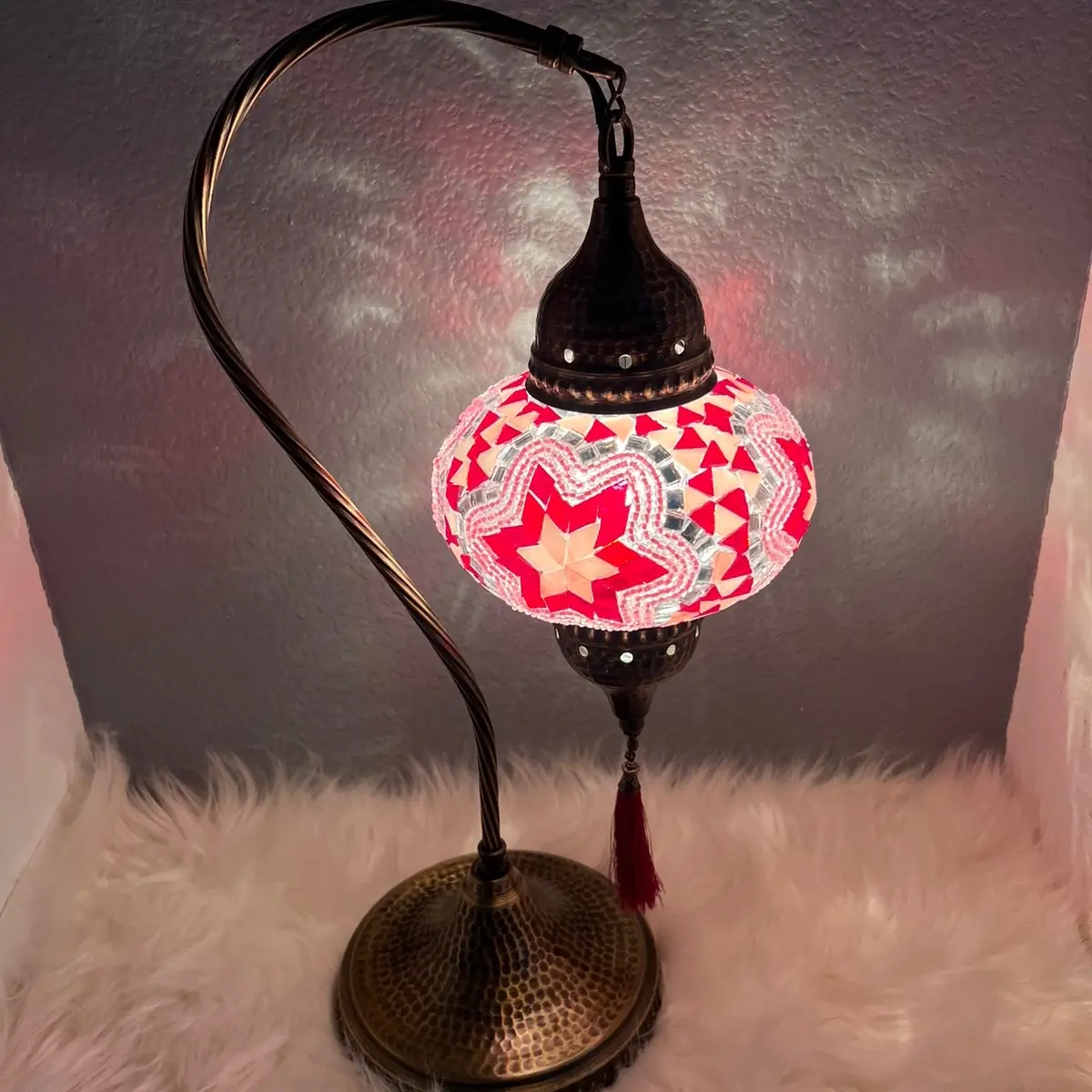Handmade Turkish Mosaic Lamp - Dahlia