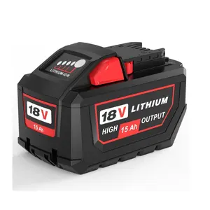 15.0Ah High Output Lithium Battery Replacement for Milwaukee 18V Battery Compatible with  48-11-1880, 48-11-1815, 48-11-1820,48-11-1850 Tool