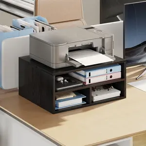 2-Tier Open Printer Stand, Practical Storage Shelf, Organizer for Office and Study Room