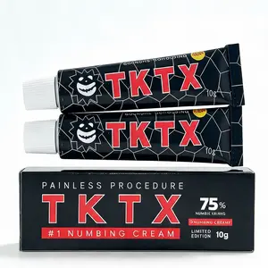 2 Pcs TKTX 75% Strong Numbing Cream for Tattoos, Piercings & Microblading – Fast Pain Relief, Limited Edition 10g | #NumbingCream #TattooPainRelief #PiercingCream
