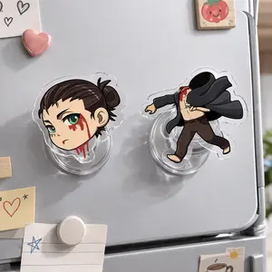 AOT Eren Full Body Funny Meme Acrylic Magnetic Phone Grip, Aesthetic Cute Japan Anime Magsafe Kickstand, Durable Phone Holder Accessories