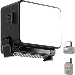 LED Light for DJI Osmo Action 6/5 Pro/4 Camera Accessories, Magnetic Quick Release Fill Light, 3 Brightness Levels & CRI 95+, IPX5 Waterproof, for Vlogging, Cycling, Night Sports