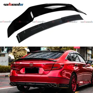 2018-2022 Honda Accord Sedan – 2-Piece Gloss Black Ducktail Trunk Spoiler & Rear Window Roof Add-On | ABS Lightweight Direct Fit | 4-Door Only fathersdaygift