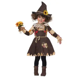 Girls Toddler Pumpkin Patch Scarecrow Costume